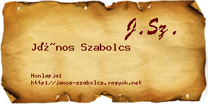 János Szabolcs névjegykártya