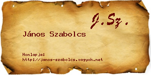János Szabolcs névjegykártya